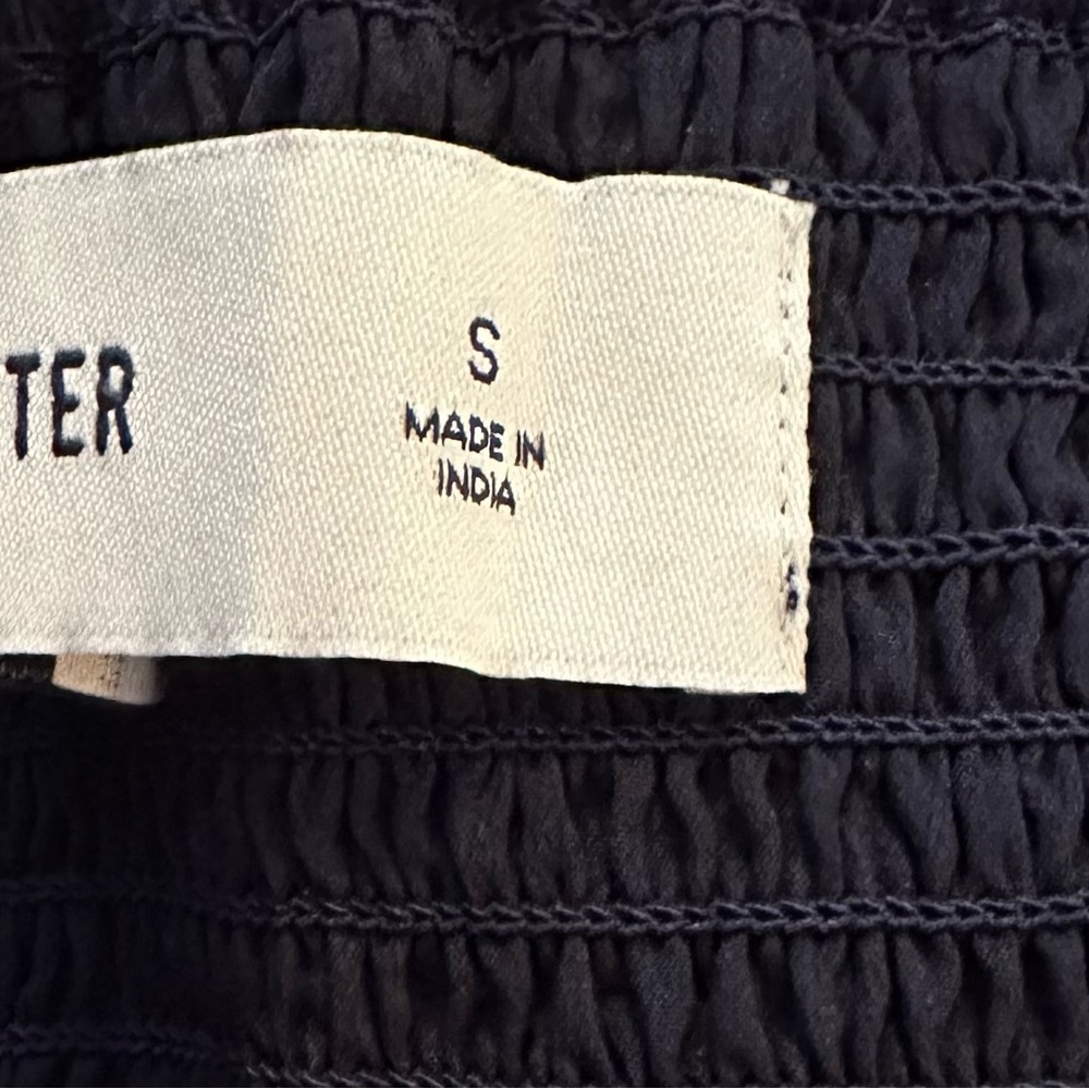 Hollister Navy Polka Dot Peplum Top - Picture 4 of 12